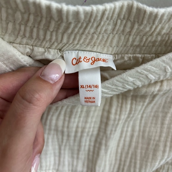 Kids Cream Textured Jacket - Picture 3 of 4